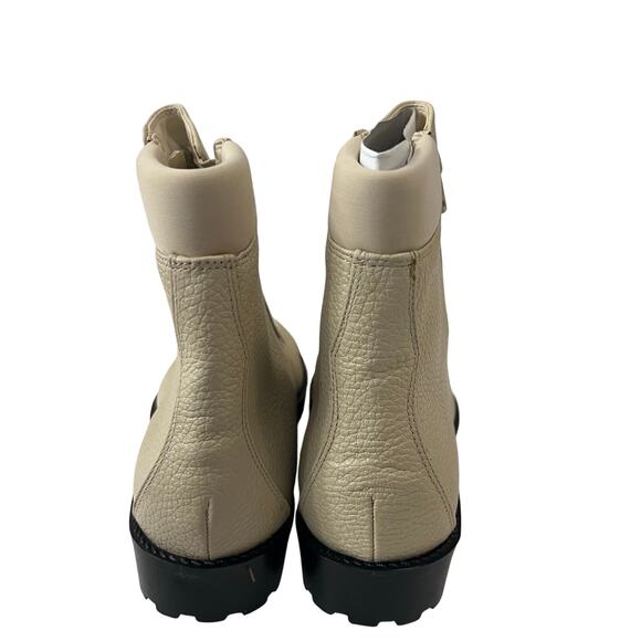 AJ Valenci Women's Beige Short Boots Ankle Leather Size 8 M NEW - Picture 6 of 10